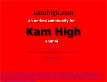 Tablet Screenshot of kamhigh.com